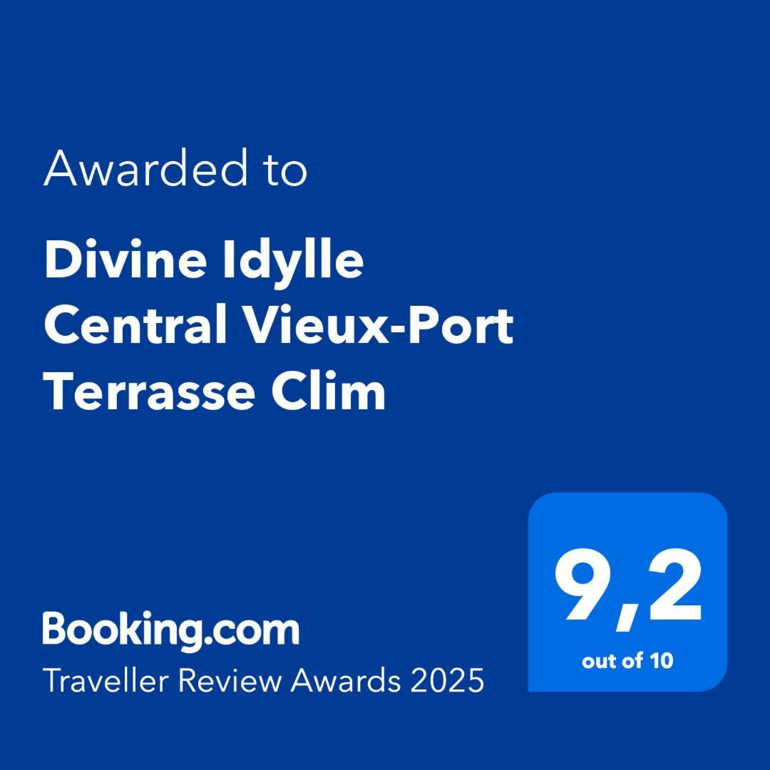 Divine Idylle Central Vieux-Port Terrasse Clim Marselha Exterior foto